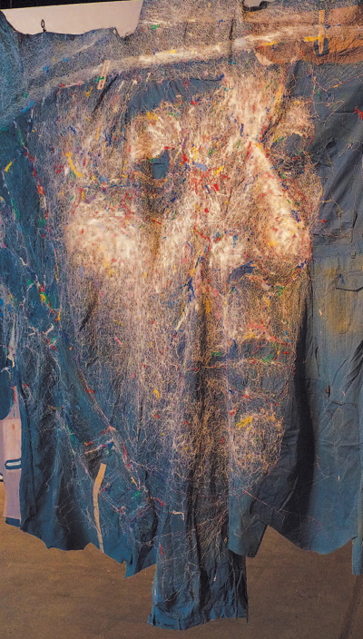 nubigi, 000, 080 by Hyunju Kim, made from sewing on cloth.