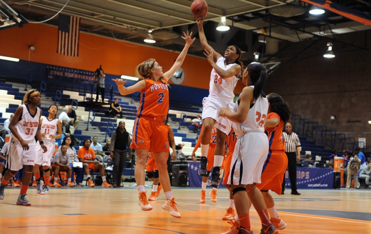 The Panthers' Gabrielle Alleyene outjumps Kristina Shcherban. Photo: Carl Glassman/Tribeca Trib The Panthers' Gabrielle Alleyene outjumps Kristina Shcherban. Photo: Carl Glassman/Tribeca Trib