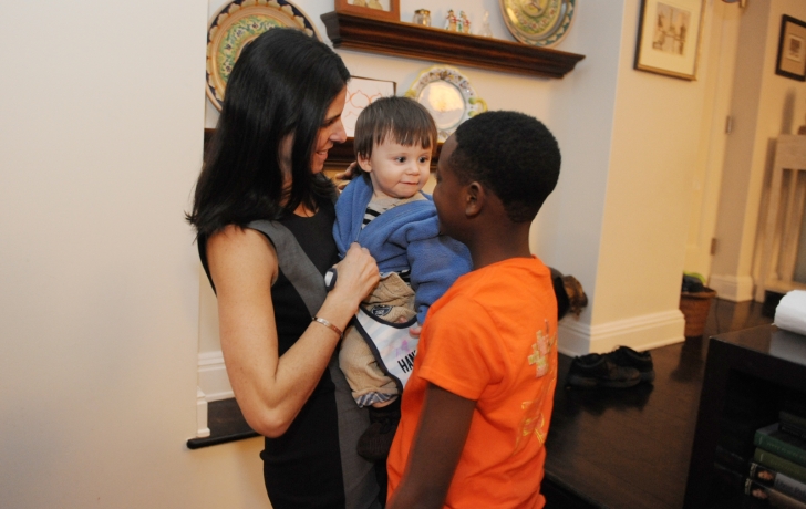 Jamal loves to entertain all three Johnston children, including 1-year-old Mack. Jamal loves to entertain all three Johnston children, including 1-year-old Mack.
