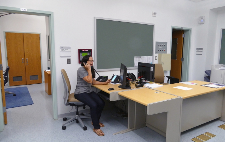 Principal Maggie Siena in the school office. Photo: Carl Glassman/Tribeca Trib Principal Maggie Siena in the school office. Photo: Carl Glassman/Tribeca Trib