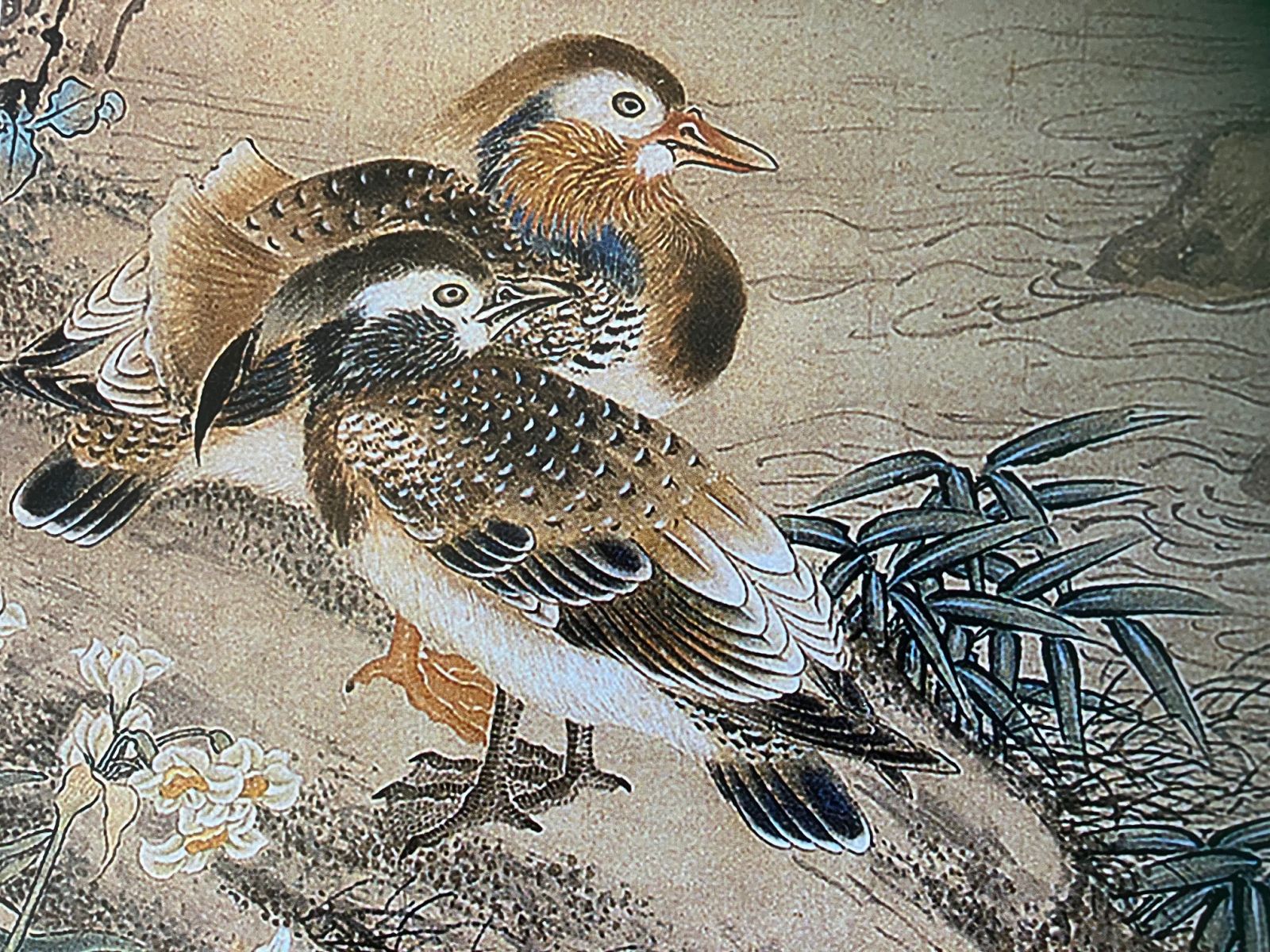 Detail from "Immortals in Celebration of Longevity" by Shen Quan (1682–ca.1760) Hanging Scroll; ink and color on paper. Changzhou Museum